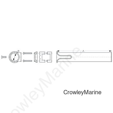 Square Rail Mount Adjustment Rod Holder - Sea-Dog Line - 327166 (327166-1)
