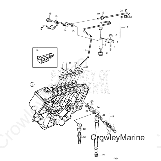 Delivery Pipe(V2) - Volvo Penta (3835955)