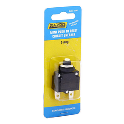Seachoice Circuit Breaker, Mini, Push to Reset, 5 Amp thumbnail-1