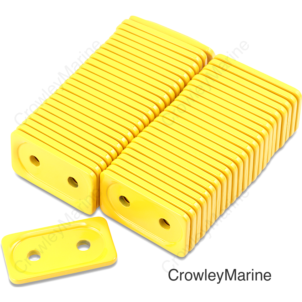 Support Plates - Yellow - Double - 48 Pack