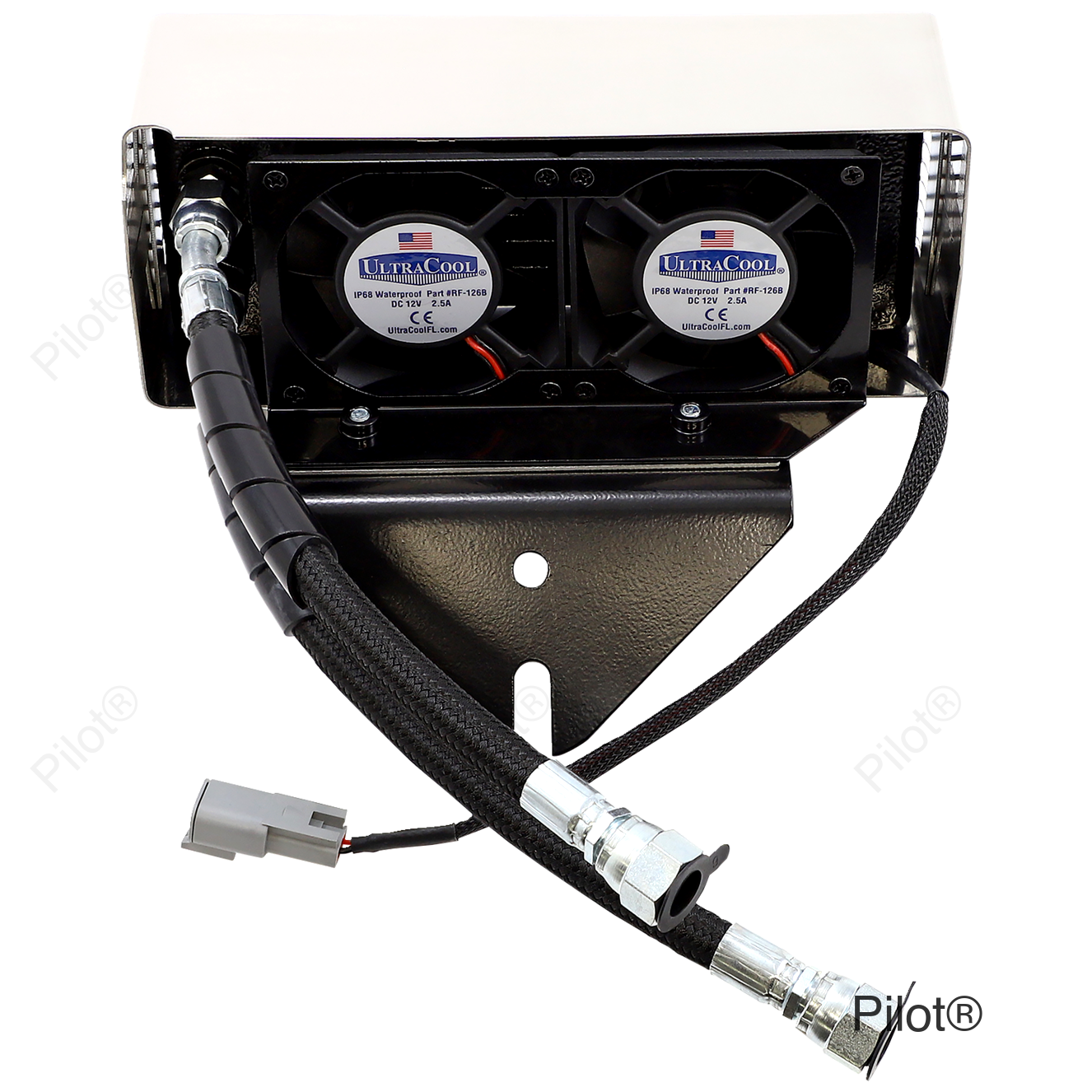 Oil Cooler Kit - Chrome - Dyna