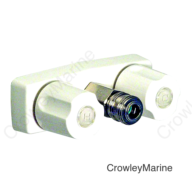 Valterra Phoenix PF213246 White Finish Two Handle RV Shower Faucet w/Quick Connect Fitting