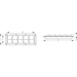 Slotted Ventilator - 5 Louvers, thumbnail-1