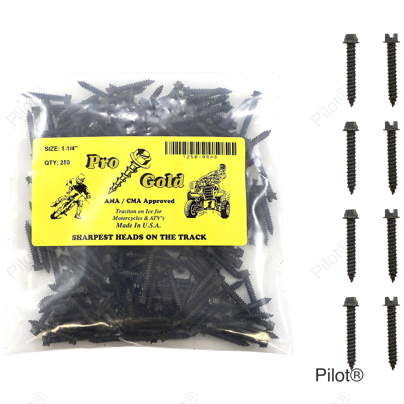 Ice Screws - 1-1/4" - 250 Pack