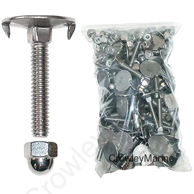 1.5 X .25 Pontoon Boat DECK Stainless Steel BOLT Kit (EFG)