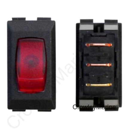 110V BLACK/RED LAMP 3/PAC