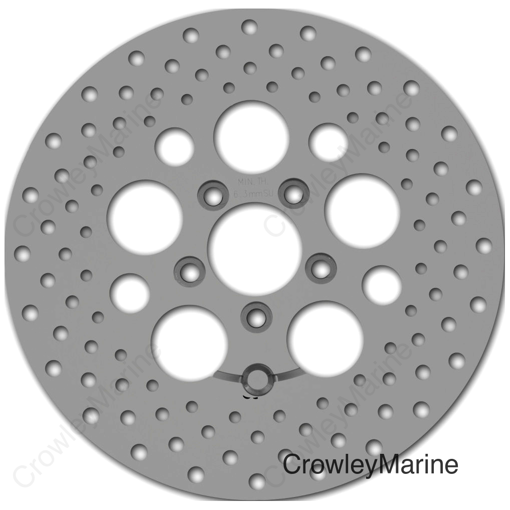 SS DRILLED RR ROTOR 11.8 MACHINED