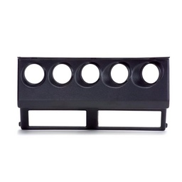 Autometer 87-95 Jeep Wrangler YJ Black Cluster Bezel - Holds Five 2-1/16in Gauges
