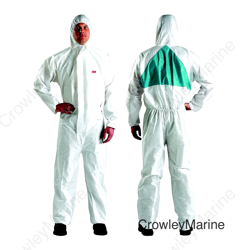 3M™ Marine 4520L Coverall White/Green 5/6 L