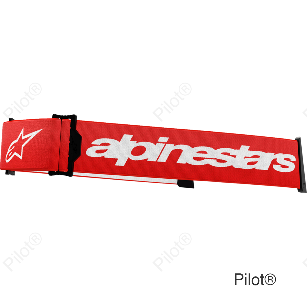 Supertech Goggle Strap - Red/White