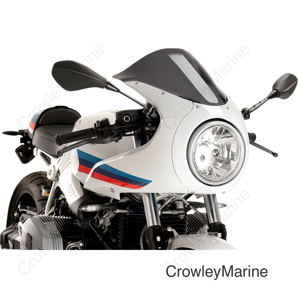 Race Windscreen - 15-1/4" - Dark Smoke - BMW