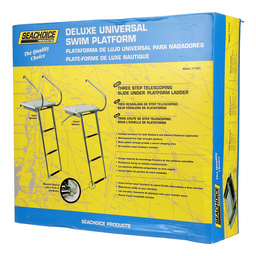 Seachoice Deluxe Universal Swim Platform With Slide Mount Telescoping Ladder thumbnail-1