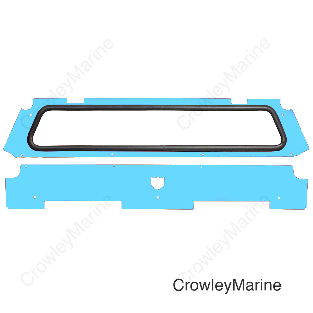 REAR WINDSHIELD SKY BLUE