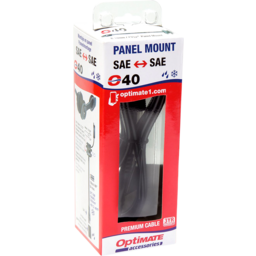 Weatherproof SAE Thin Panel Mount Socket O-40 - Long