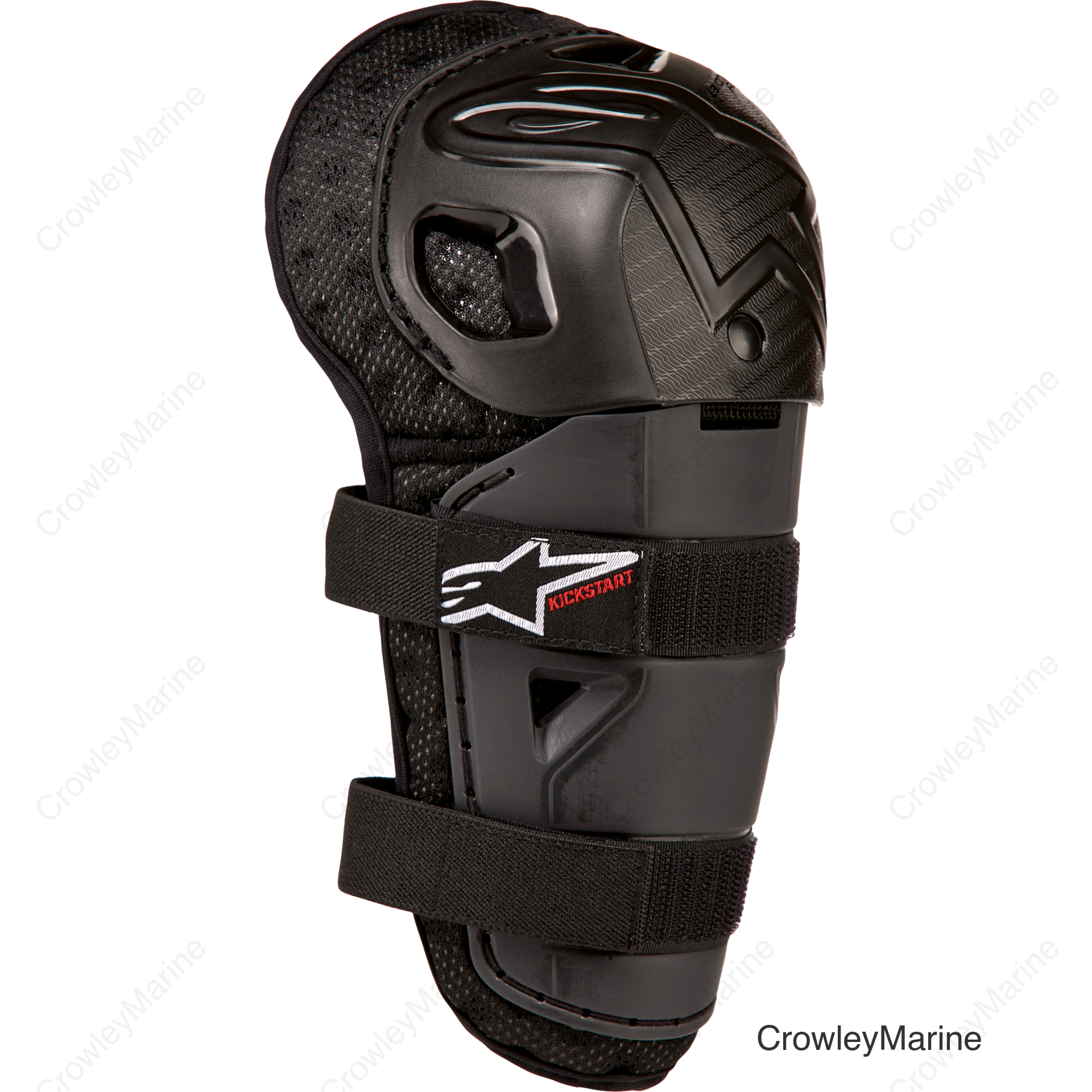 BIONIC ACTION KICKSTART KNEE GUARD BLACK/RED