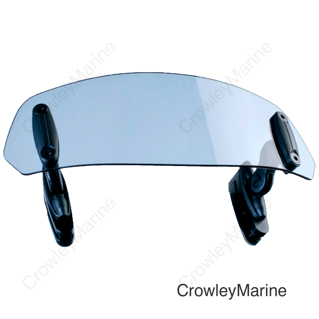 WINDSCREEN SPARE VISOR SMOKE 250X100MM