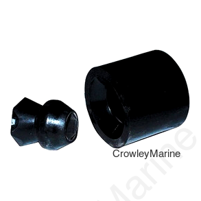 Door Holder, 1" Plastic Stem & Rubber Socket (383675)