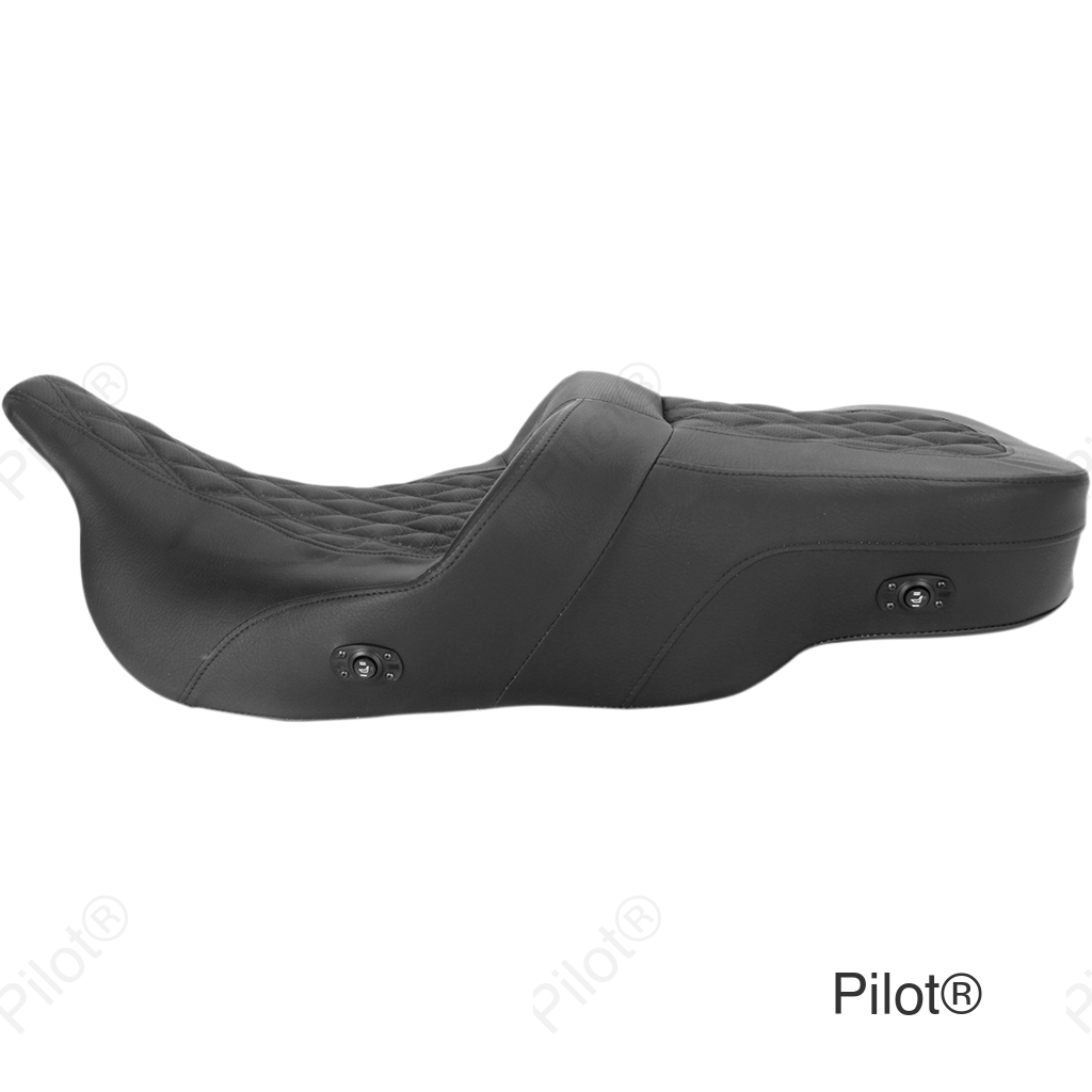 Roadsofa™ Seat - without Backrest - Full Lattice Stitch - Heated - '99-07 FLH