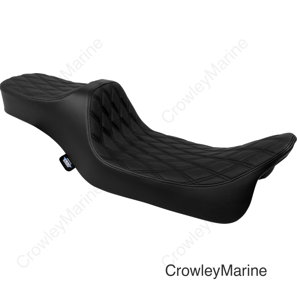 Seat Predator 3 2-Up Ext. Smooth Black Vinyl Touring