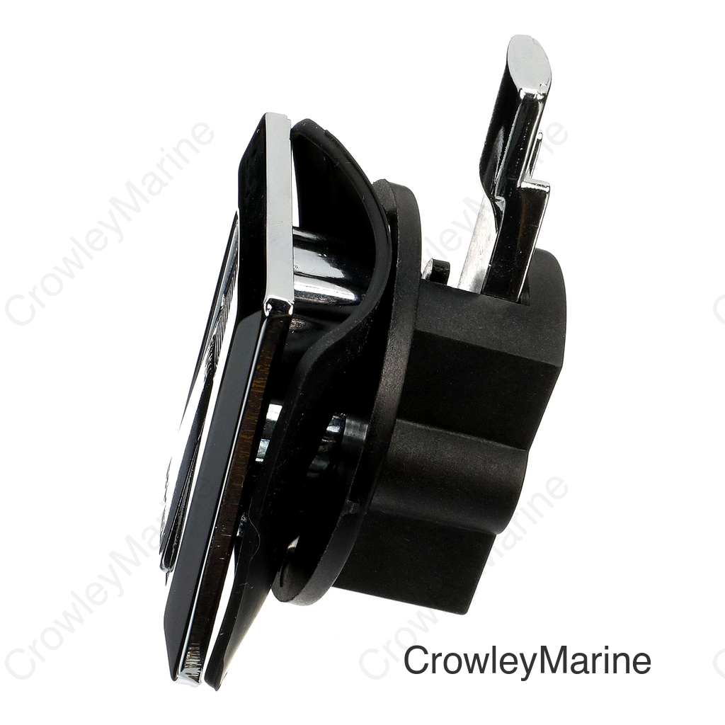 Seachoice Flush Mount Lock w/ Keys, Chrome-Plated Zinc, Requires 1-5/8 In. Cutout