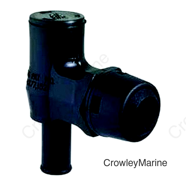 Attwood Fuel Tank Vent 90 Degree Standard Mount for 5/8" Hose Black