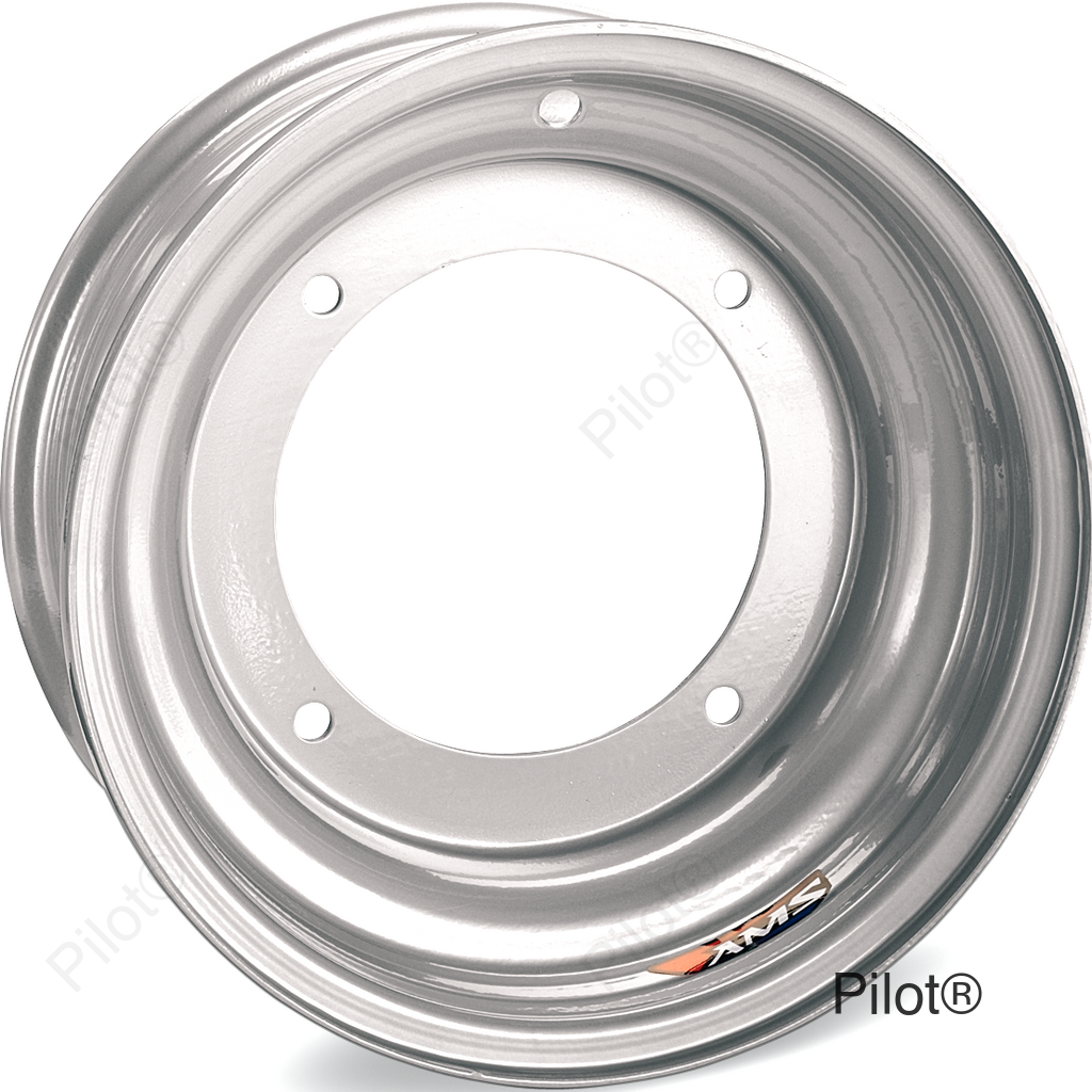 Steel Wheel - Front - Chrome - 10x5 - 4/166 - 2+3