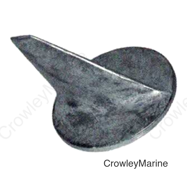 MERCRUISER TRIM TAB ANODE ZINC OEM #31640Q4
