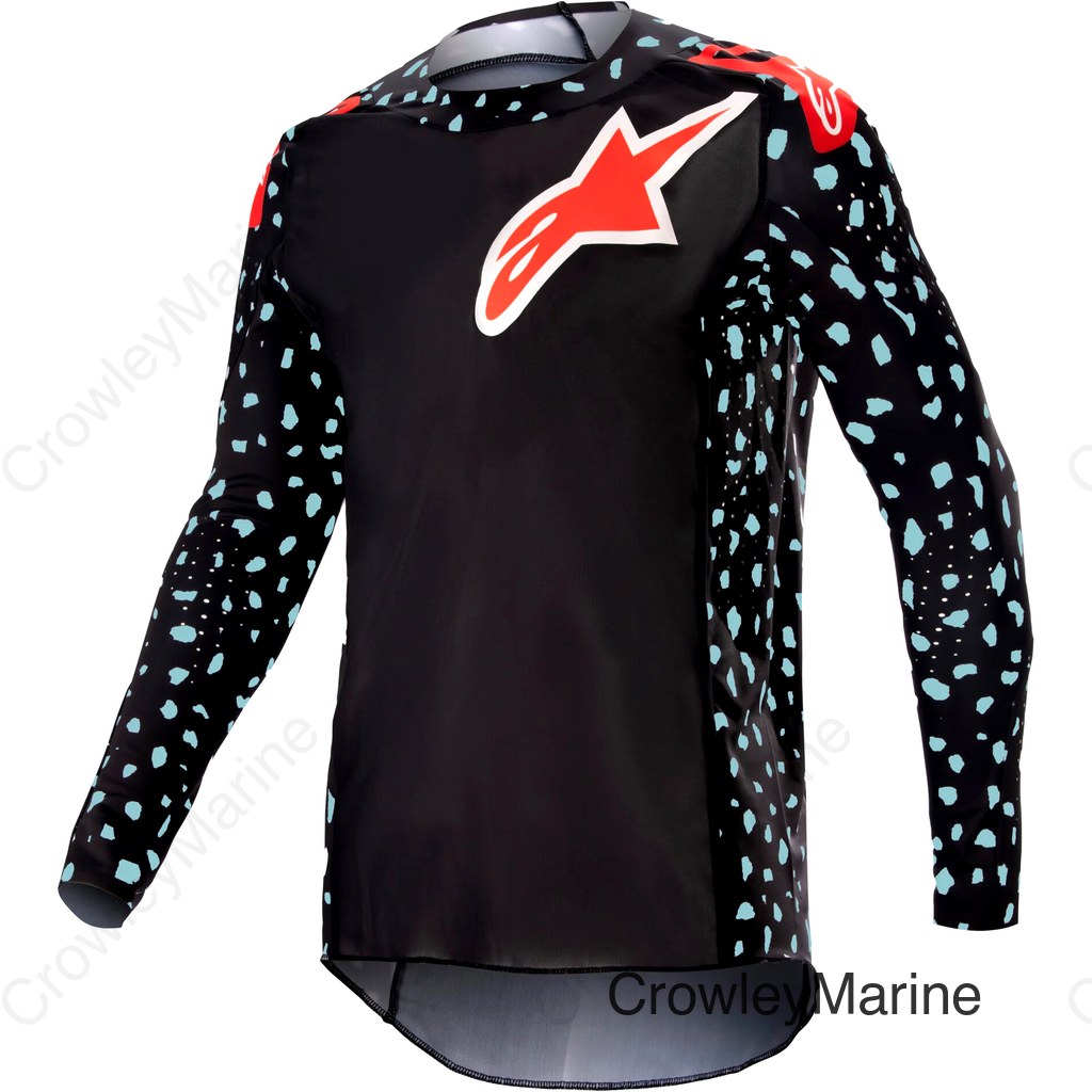 SUPERTECH NORTH JERSEY BLACK/NEON RED XL