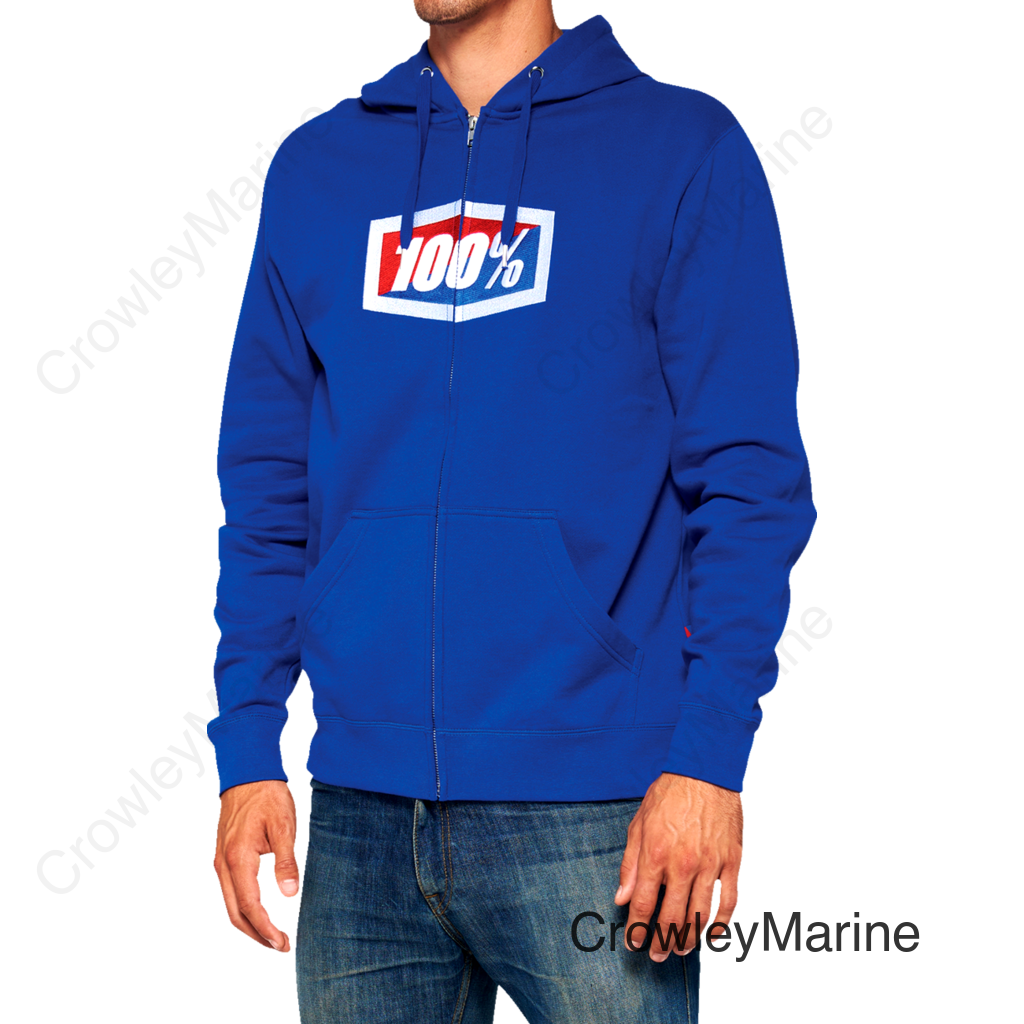 Official Fleece Zip-Up Hoodie - Royal - Large