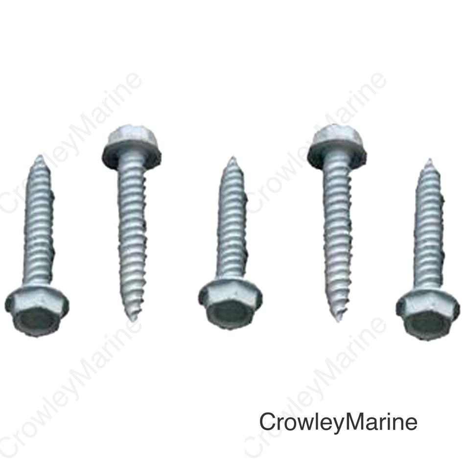AP Products 012TR5008X1 Hex Washer Head Screw, 8 x 1, Zinc, 500/pk