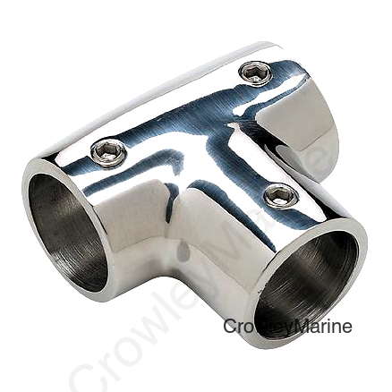 Seachoice Rail Fitting Tee for 7/8" OD Tubing