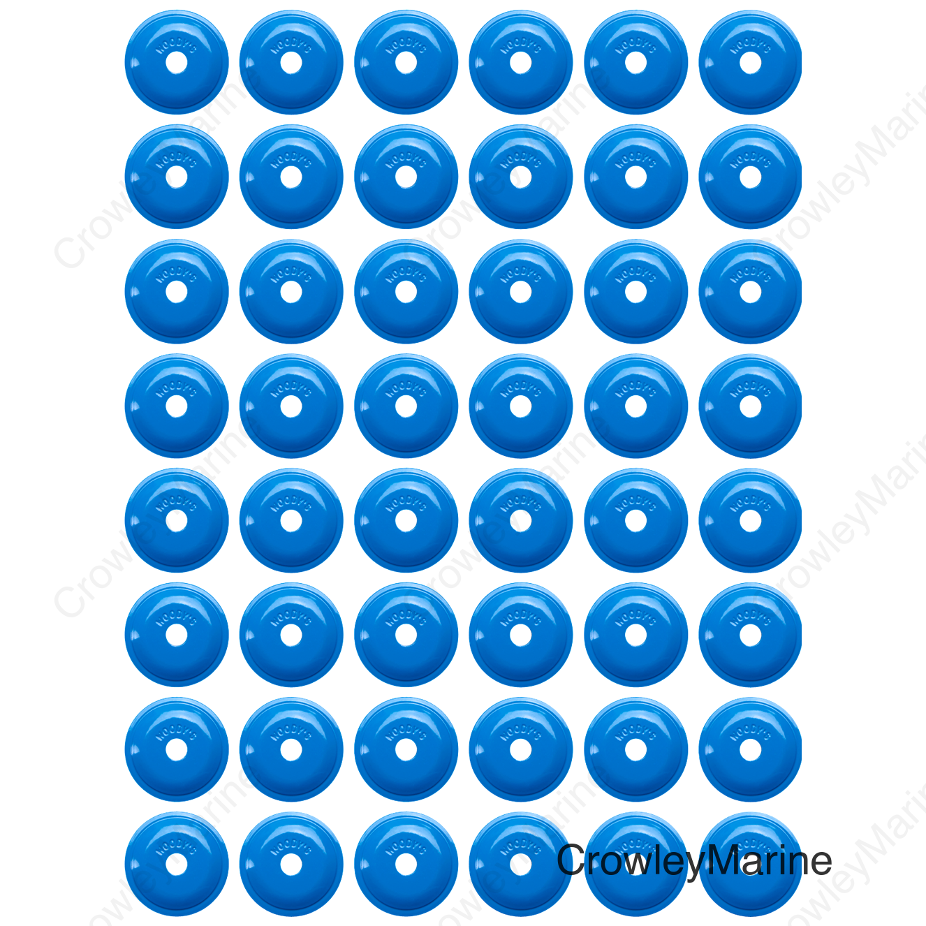 Support Plates - Blue - Round - 48 Pack