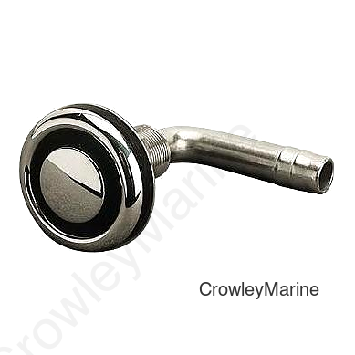 SeaDog 3532301 90° Gas Tank Vent, Fits 5/8" Hose, Stainless