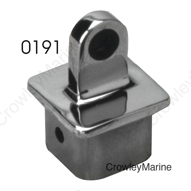 Internal Square Eye End, 7/8" x 7/8" Stainless, Each
