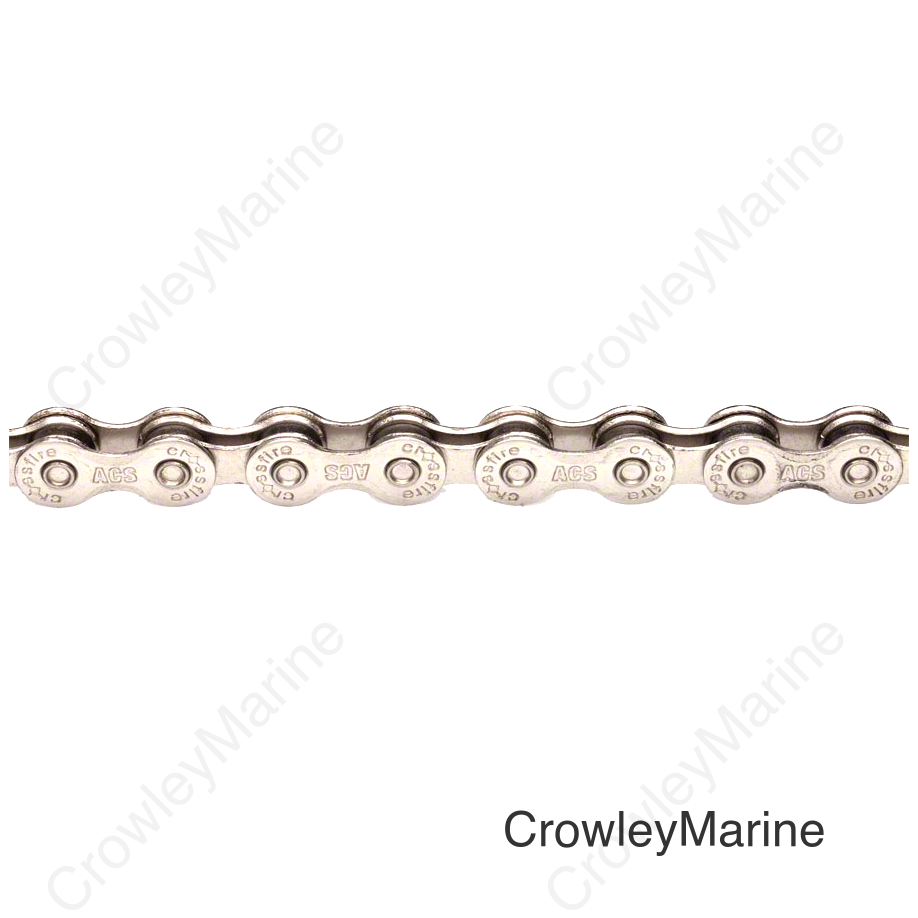 ACS Crossfire Chain - Single Speed 3/32 106 Links Silver