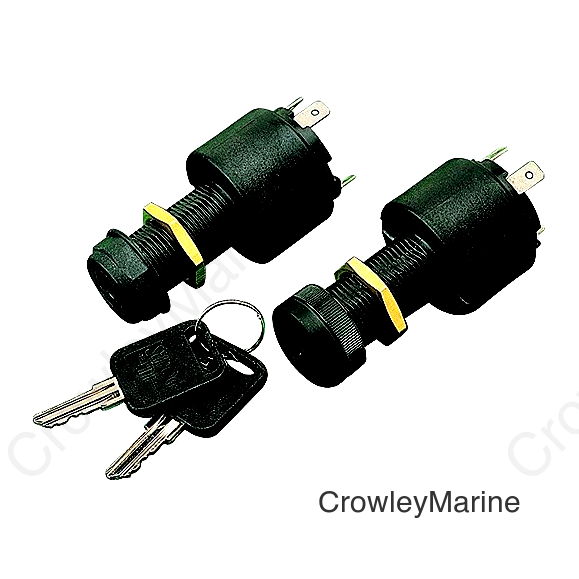 Poly 4-Position Key Switch w/C