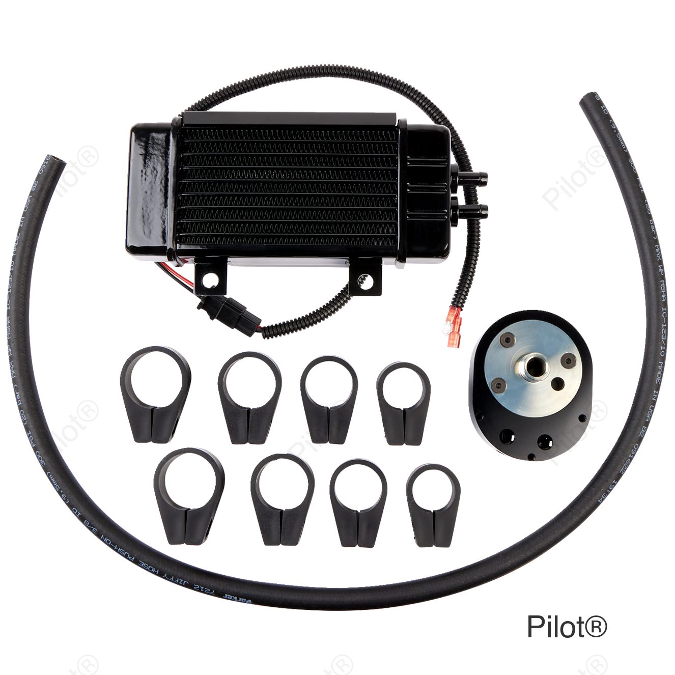 Fan-Assisted Oil Cooler Kit - Vertical