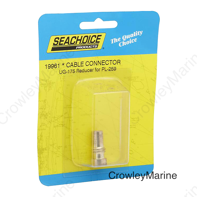 Seachoice UG175 Adapter, Silver, VHF Cable Antenna Connector