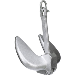 Seachoice Navy Anchor, Aluminum Plated Cast Iron, Silver, 20 Lbs. thumbnail-1