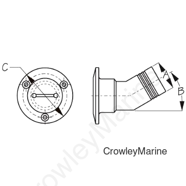 CST Hose Dock FILL 2 ANGLED DSL (351621)