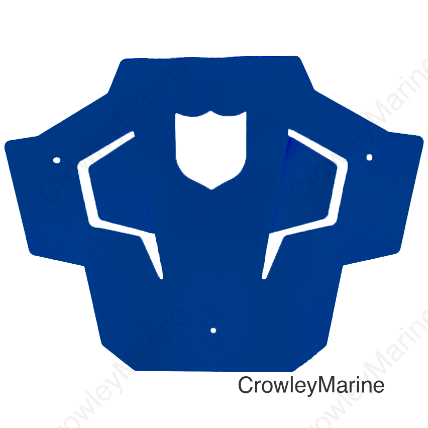 REAR SPORT BUMPER SKID PLATE BLUE POL