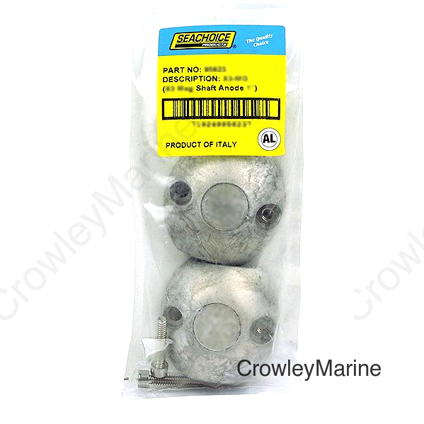 Seachoice 95621 Streamlined Shaft Anode w/Allen Screw, Aluminum, Model X3, Size 1"