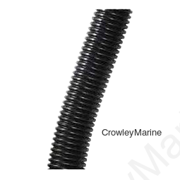 Wire Loom, Poly Convoluted 3/8" ID Black, Split (462825)