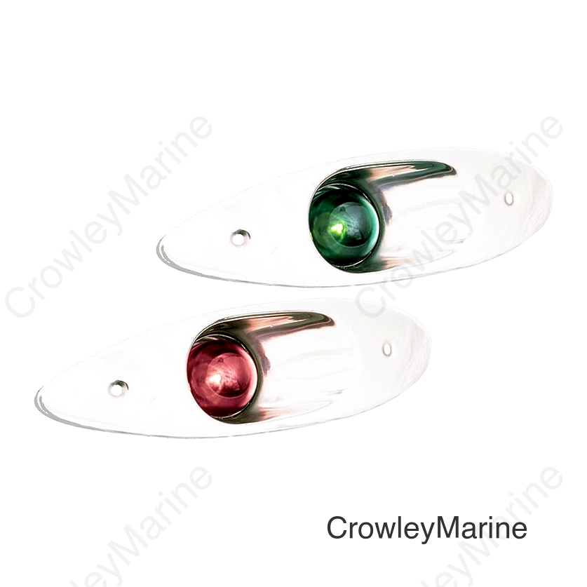 Sea-Dog 4000801 LED Flush Mount Side Lights, Stainless, 1 pr.