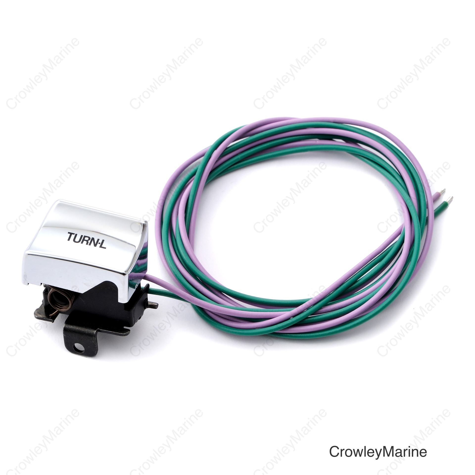 LEFT TURN SIGNAL SWITCH ASSY CHROME 82-95