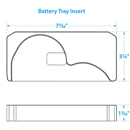 Seachoice Battery Tray w/ Strap For D27M & D31M Optima Batteries thumbnail-1