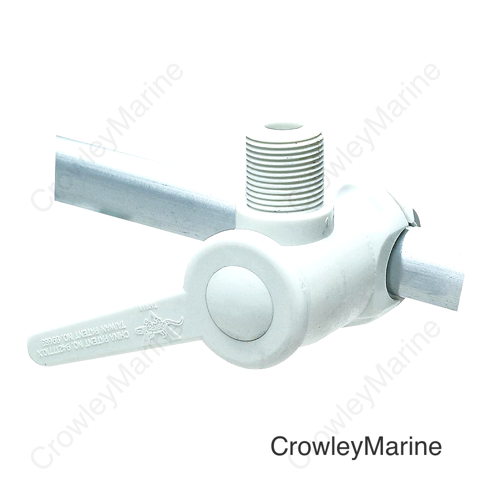 Seachoice 19561 Nylon Antenna Rail Mount - White