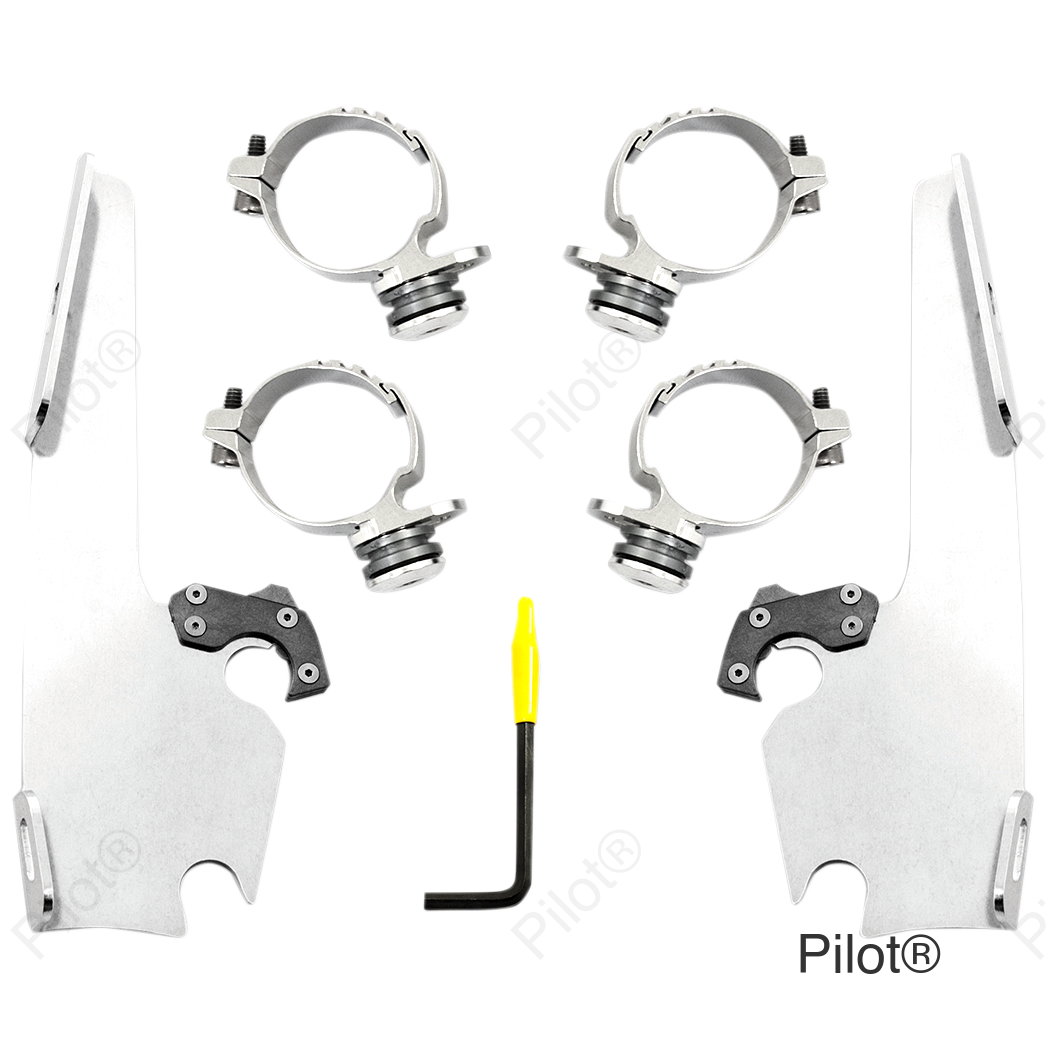 Fats/Slim Mounting Kit - Polished - FXDL