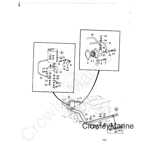 Lock Nut - Volvo Penta (950352)
