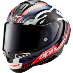 Supertech R10 Helmet - Team - Matte Black/Carbon Red Fluo/Blue - Medium thumbnail-6